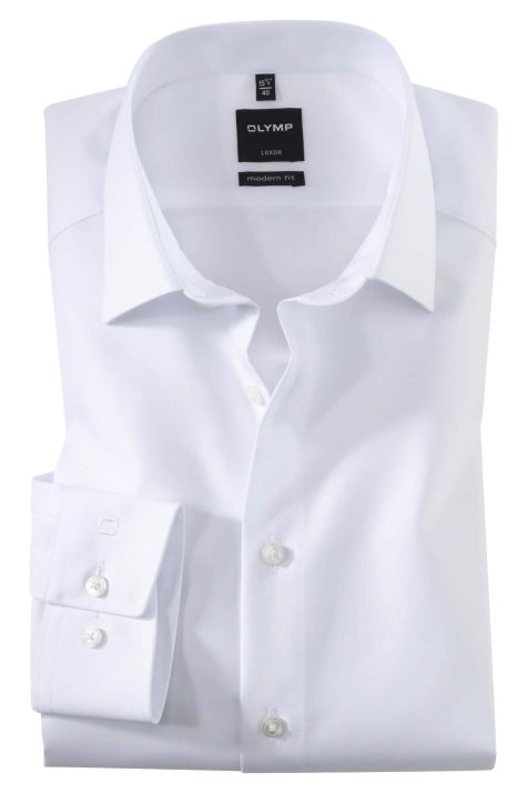 Camisa Hombre Olymp Classic No Plancha Lisa cuello Italiano Manga larga
