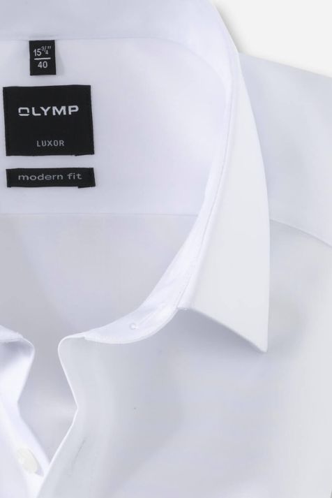Hemd Herren Olymp Classic Bügelfreie Einfarbig kragen Italienisch Lange Ärmel