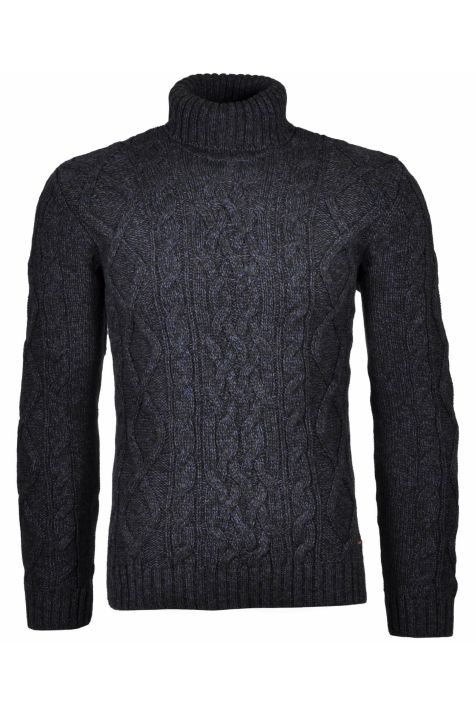 Strickwaren Herren Ragman hoher Kragen Classic 100 % Winterbaumwolle