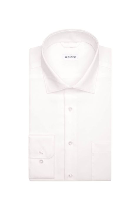 Camisa Hombre Seidensticker Regular No Plancha Lisa cuello Italiano Manga larga