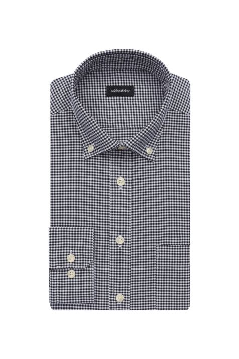 Hemd Herren Seidensticker Regular Bügelfreie Karo kragen Button-Down Lange Ärmel