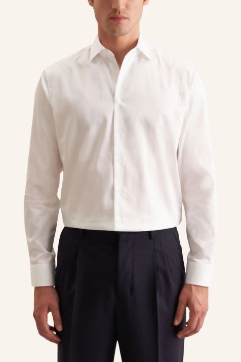 Chemise Homme Seidensticker Regular Uni col Classique Manche longue