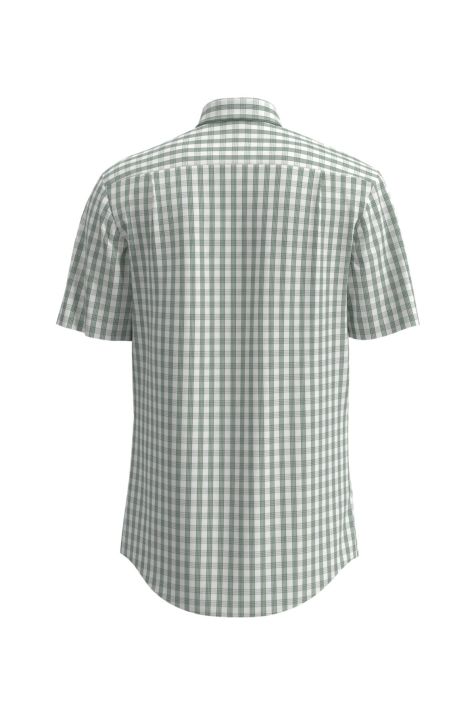Hemd Herren Seidensticker Regular Bügelfreie Karo kragen Button-Down Kurze Ärmel