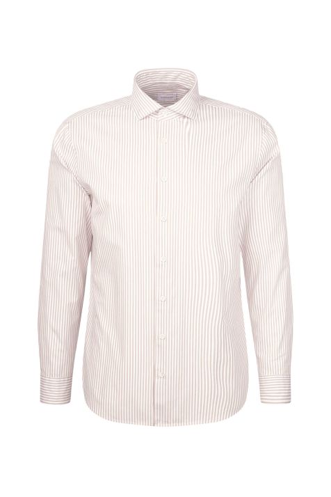 Men's Shirt Seidensticker Regular Not Iron Stripe collar Italian Long sleeve