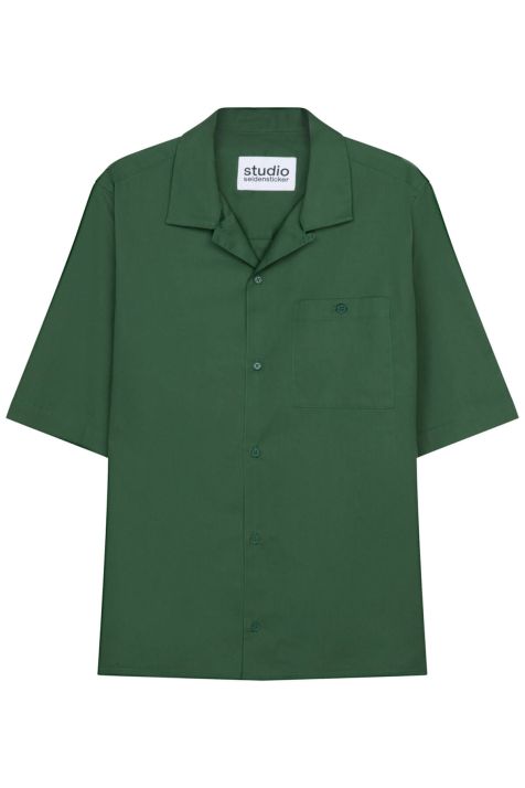 Camisa Hombre Seidensticker Regular No Plancha Lisa cuello Mao Manga corta