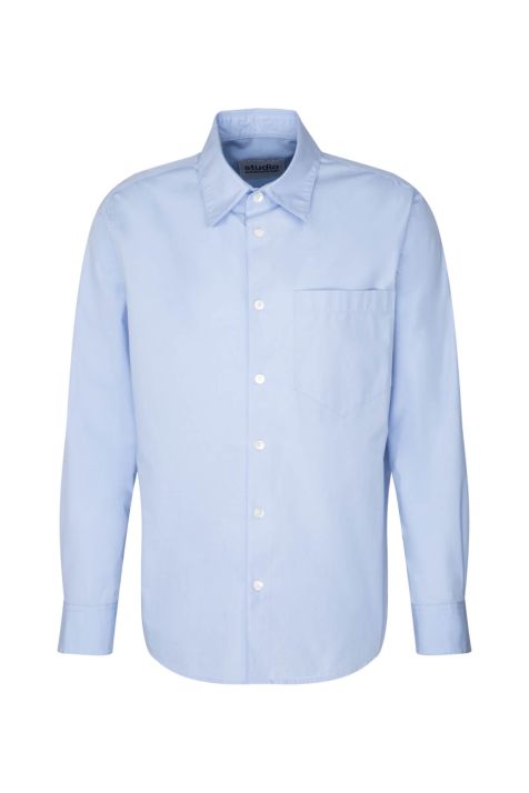 Men's Shirt Seidensticker Regular Not Iron Plain collar Italian Long sleeve