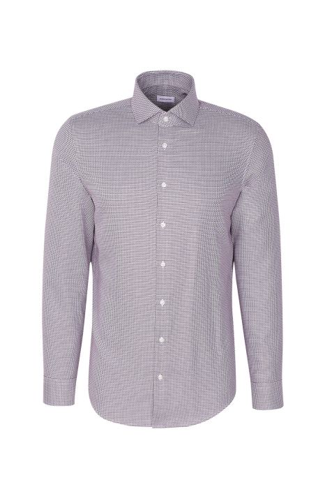 Men's Shirt Seidensticker Slim Not Iron collar Italian Long sleeve