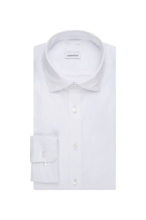 Men's Shirt Seidensticker Slim Plain collar Italian Long sleeve