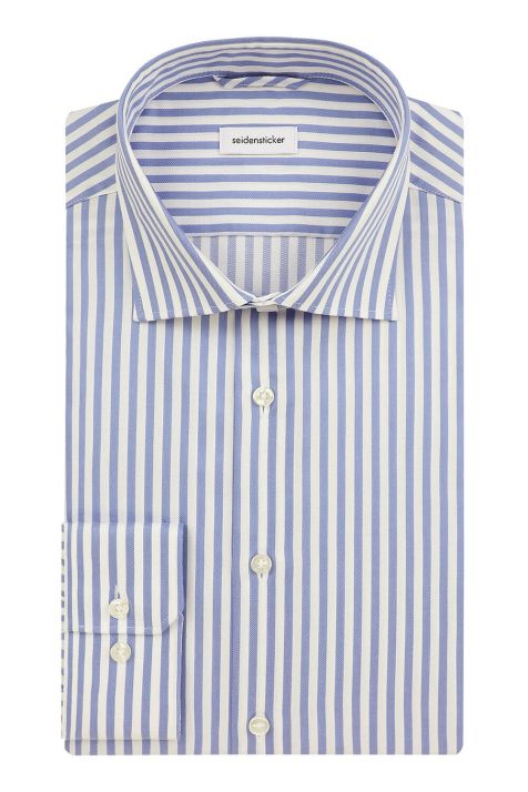 Camisa Hombre Seidensticker Regular No Plancha Rayas cuello Italiano
