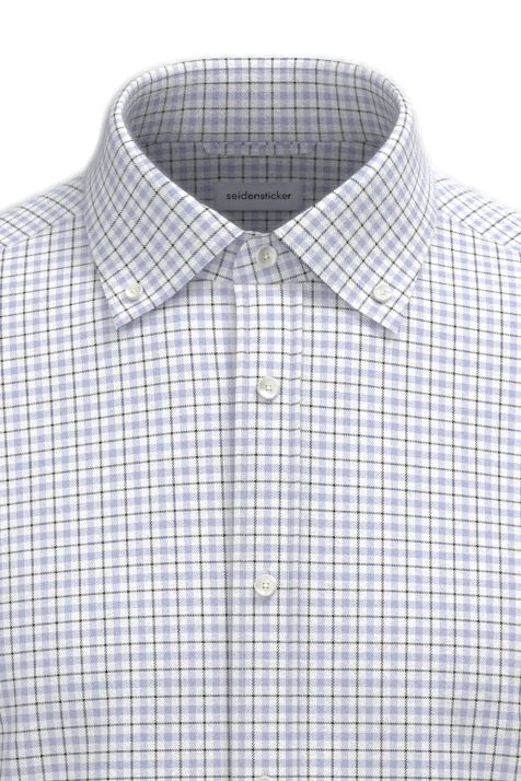 Hemd Herren Seidensticker Slim Karo kragen Button-Down Lange Ärmel