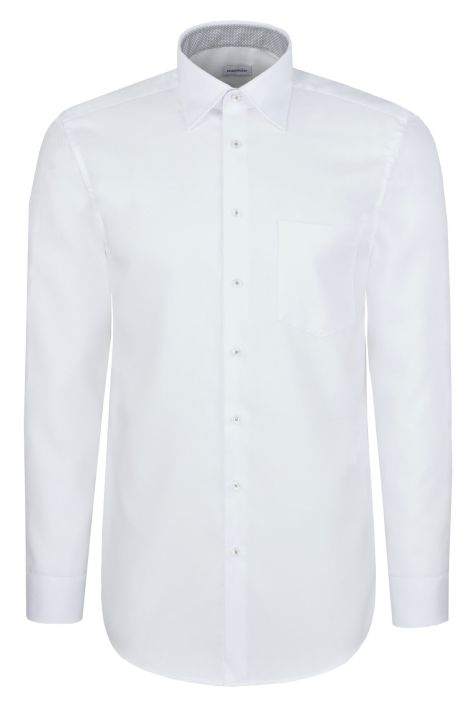 Men's Shirt Seidensticker Regular Not Iron collar Italian Long sleeve