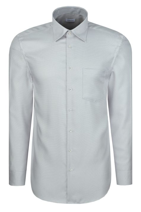 Camisa Hombre Seidensticker Regular No Plancha cuello Italiano Manga larga