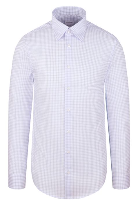 Camisa Hombre Seidensticker Slim No Plancha Cuadros cuello Italiano