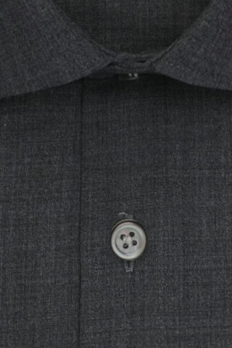 Camisa Hombre Seidensticker Slim Lisa cuello Italiano Manga larga