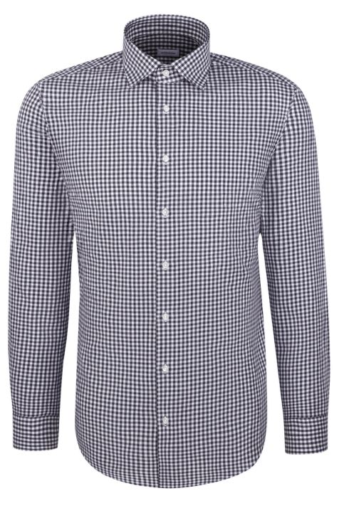 Chemise Homme Seidensticker Slim Sans Repassage Carreaux col Classique