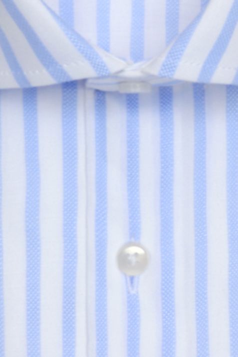 Chemise Homme Seidensticker Slim Sans Repassage Rayures col Classique Manche longue