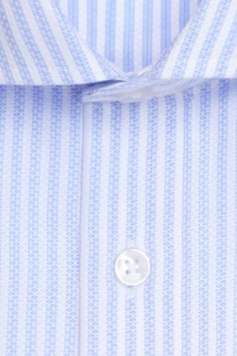 Men's Shirt Seidensticker Slim Not Iron Stripe collar Italian Long sleeve