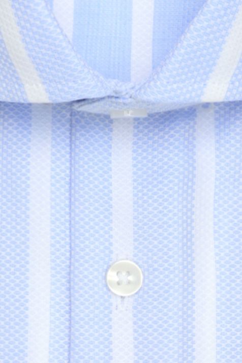 Camisa Hombre Seidensticker Regular No Plancha Rayas cuello Italiano Manga larga