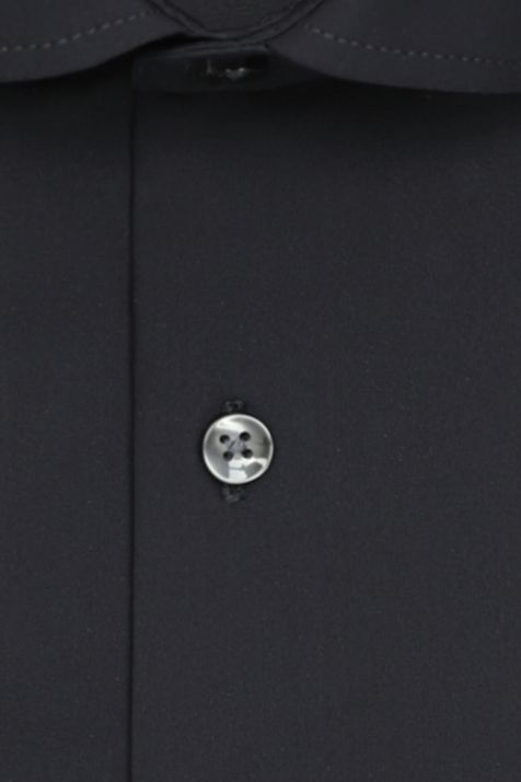 Hemd Herren Seidensticker Slim Einfarbig kragen Italienisch Lange Ärmel