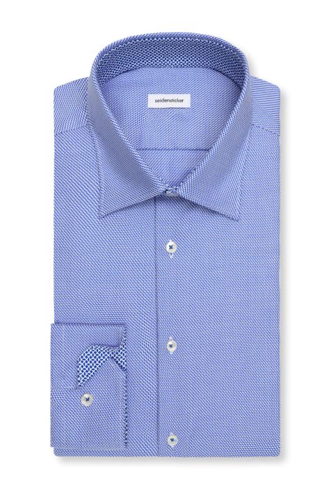 Men's Shirt Seidensticker Slim Not Iron collar Italian Long sleeve