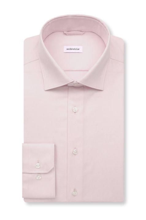 Camisa Hombre Seidensticker Slim No Plancha Lisa cuello Italiano Manga larga