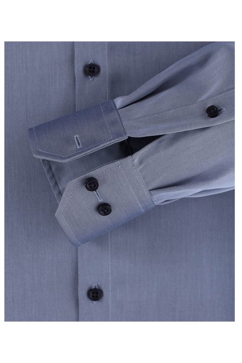 Chemise Homme Venti Regular Sans Repassage Uni col Italien Manche longue