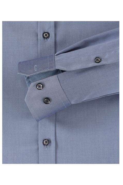 Chemise Homme Venti Slim Sans Repassage Uni col Italien Manche longue