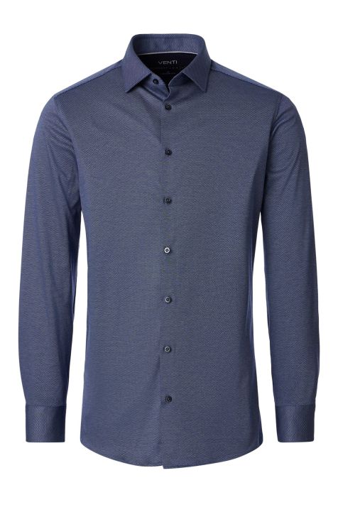 Chemise Homme Venti Regular Uni col Boutonné Manche longue
