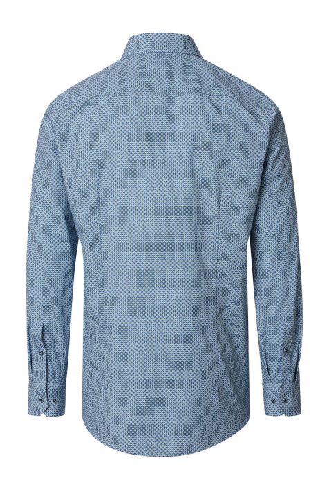 Camisa Hombre Venti Comfort Estampada cuello Italiano Manga larga