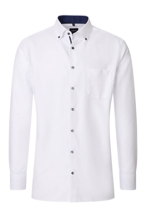 Camisa Hombre Venti Comfort Lisa cuello Italiano Manga larga