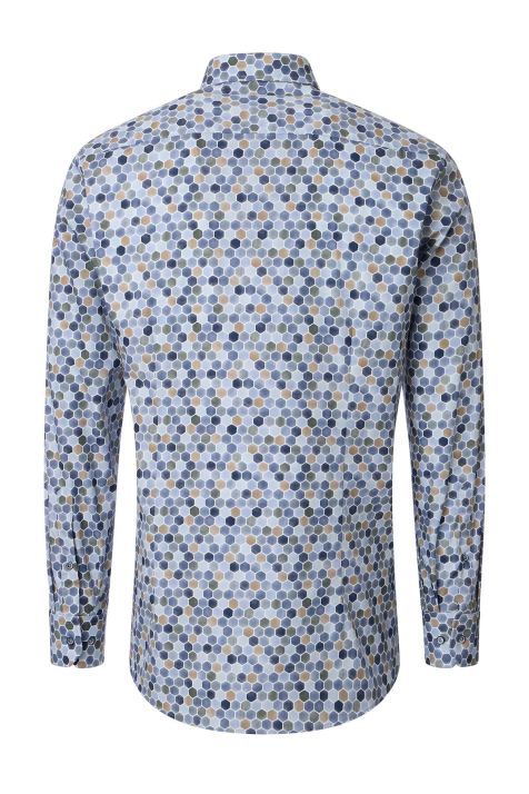 Men's Shirt Venti Regular Patterned collar Button down Long sleeve