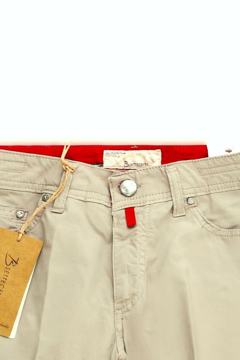 Hose Herren B-Settecento Chinos Slim Einfarbig 96% Baumwolle 4% elastan