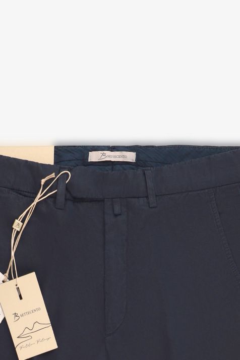Hose Herren B-Settecento Chinos Slim Einfarbig 63% Baumwolle, 35% Leinen, 2% Elasthan
