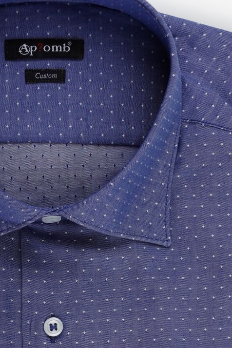 Men's Shirt Aplomb Regular Semi-plain 100% cotton collar Italian Long sleeve