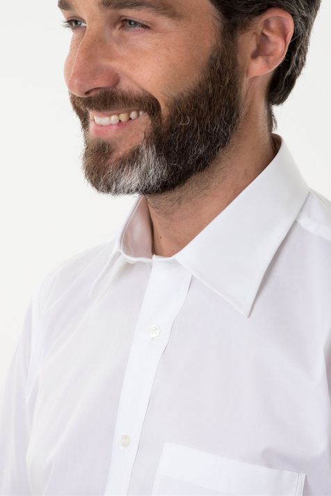 Hemd Herren Aplomb Classic Einfarbig 97% Baumwolle, 3% Lycra kragen Italienisch Kurze Ärmel