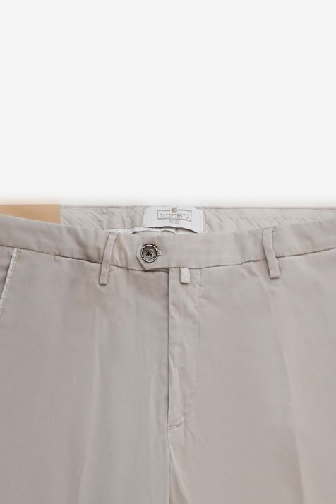 Men's Trouser B-Settecento Chino Slim Plain 97% cotton 3% elastan