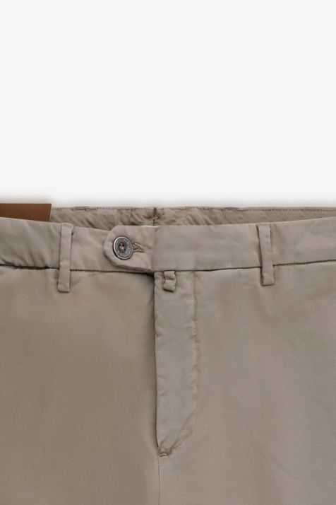 Men's Trouser B-Settecento Chino Slim Plain 97% cotton 3% elastan