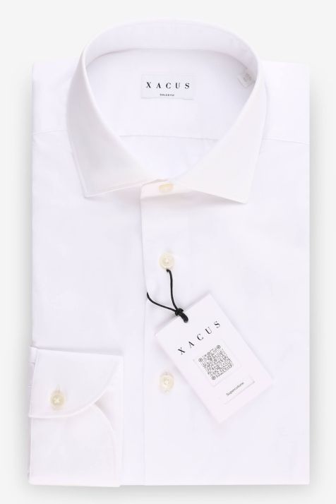 Hemd Herren Xacus Regular Einfarbig 100% Baumwolle kragen Französisch Lange Ärmel