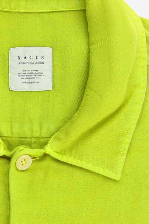 Men's Shirt Xacus Regular Plain 100% cotton collar French Long sleeve