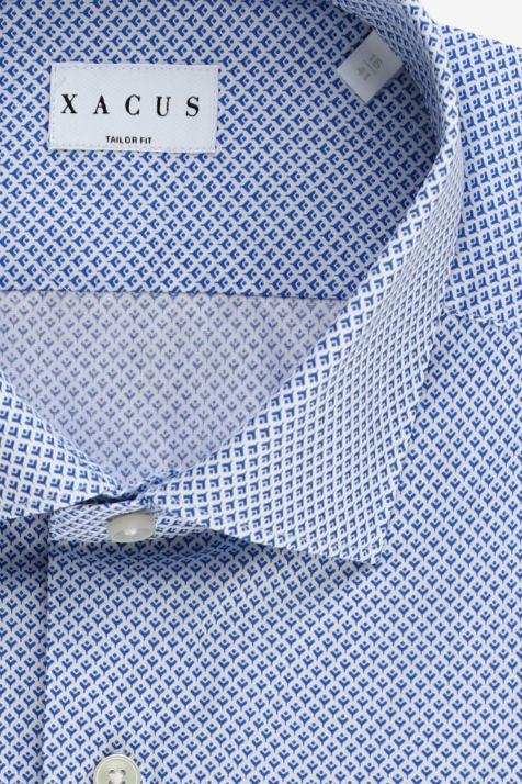 Camisa Hombre Xacus Regular Diseño  100% algodón cuello Francés Manga larga