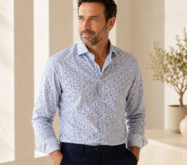 Patterned men's shirt